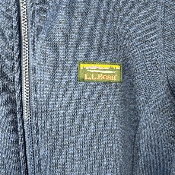 LL Bean Jacket Womens Small Blue Sweater Fleece Full Zip‎ Hiking Outdoor - Picture 2 of 6